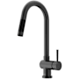 Vigo Gramercy 1.8 GPM 17" H Single Handle Single Hole Pull Down Kitchen Faucet Matte Black
