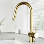 Vigo Gramercy 1.8 GPM 17" H Single Handle Single Hole Pull Down Kitchen Faucet Matte Gold