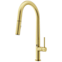 Vigo Greenwich 1.8 GPM 18" H Single Handle Single Hole Pull Down Kitchen Faucet with Touchless Sensor Matte Brushed Gold