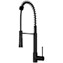 Vigo Laurelton 1.8 GPM 22" H Single Handle Single Hole Pre-Rinse Pull Down Kitchen Faucet Matte Black