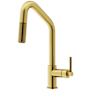 Vigo Utopia 1.8 GPM 15" H Single Handle Single Hole Kitchen Faucet Matte Brushed Gold