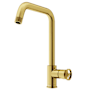 Vigo Cass 1.8 GPM 14" H Single Handle Single Hole Pre-Rinse Kitchen Faucet Matte Brushed Gold