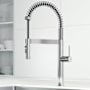 Vigo Edison 1.8 GPM 20" H Single Handle Single Hole Pre-Rinse Pull Down Kitchen Faucet Chrome