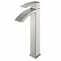 Vigo Duris 1.2 GPM 12" H Single Handle Single Hole Vessel Bathroom Faucet Brushed Nickel