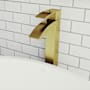 Vigo Duris 1.2 GPM 12" H Single Handle Single Hole Vessel Bathroom Faucet Matte Gold