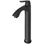 Vigo Linus 1.2 GPM 12" H Single Handle Single Hole Vessel Bathroom Faucet Matte Black