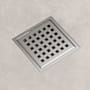 Vigo Elan 4" Square Shower Drain Brushed Nickel