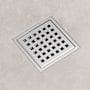 Vigo Elan 4" Square Shower Drain Chrome