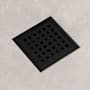 Vigo Elan 4" Square Shower Drain Matte Black