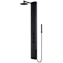 Vigo Ellington 59" H 4-Jet Thermostatic Shower Panel with Shower Head, Hand Shower, Body Sprays, Shower Arm, Hose, and Valve Trim Matte Black