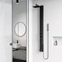 Vigo Bowery 58" H 4-Jet Thermostatic Shower Panel with Shower Head, Hand Shower, Body Sprays, and Hose Matte Black