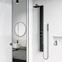 Vigo Bowery 58" H 4-Jet Thermostatic Shower Panel with Shower Head, Hand Shower, Body Sprays, and Hose Matte Black