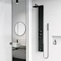 Vigo Bowery 59" H 4-Jet Thermostatic Shower Panel with Shower Head, Hand Shower, Body Sprays, and Hose Matte Black