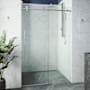 Vigo Elan E-Class 76" High x 68" Wide Sliding Frameless Shower Door with Clear Glass Chrome