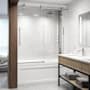 Vigo Elan 66" High x 60" Wide Sliding Frameless Tub Door with Clear Glass Chrome