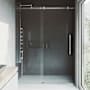 Vigo Luca 79" High x 60" Wide Sliding Frameless Shower Door with Clear Glass Chrome