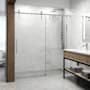 Vigo Hamilton 78" High x 60" Wide Sliding Frameless Shower Door with Clear Glass Chrome