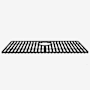 Vigo Noma 15" L x 28" W Silicone Basin Rack For Single Basin Sink Matte Black