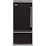 Viking 36 Inch Wide 20.4 Cu. Ft. Built-In Bottom Mount Refrigerator with ProChill Temperature Management and Left Door Swing Onyx