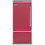 Viking 36 Inch Wide 20.4 Cu. Ft. Built-In Bottom Mount Refrigerator with ProChill Temperature Management and Left Door Swing Valentine