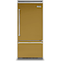 Viking 36 Inch Wide 20.4 Cu. Ft. Built-In Bottom Mount Refrigerator with ProChill Temperature Management and Right Door Swing Golden Hour
