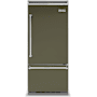 Viking 36 Inch Wide 20.4 Cu. Ft. Built-In Bottom Mount Refrigerator with ProChill Temperature Management and Right Door Swing Martini