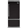 Viking 36 Inch Wide 20.4 Cu. Ft. Built-In Bottom Mount Refrigerator with ProChill Temperature Management and Right Door Swing Onyx