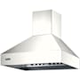 Viking 36 Inch Wide Wall Mounted Range Hood Shell with Commercial-Style Baffle Filter System Pure White
