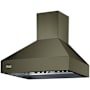 Viking 42 Inch Wide Wall Mounted Range Hood Shell with Commercial-Style Baffle Filter System Martini