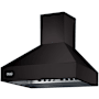 Viking 42 Inch Wide Wall Mounted Range Hood Shell with Commercial-Style Baffle Filter System Onyx