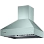 Viking 42 Inch Wide Wall Mounted Range Hood Shell with Commercial-Style Baffle Filter System Splash