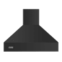 Viking 60 Inch Wide Wall Mounted Range Hood Shell with Commercial-Style Baffle Filter System Cast Black
