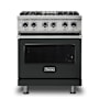 Viking 5 Series 30 Inch Wide 4.71 Cu. Ft. Free Standing Dual Fuel Range with SureSpark Ignition System and TruConvec Convection Cooking - LP Antique Bronze