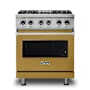 Viking 30 Inch Wide 4.71 Cu. Ft. Free Standing Dual Fuel Range with SureSpark Ignition System and TruConvec Convection Cooking Golden Hour