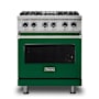 Viking 5 Series 30 Inch Wide 4.71 Cu. Ft. Free Standing Dual Fuel Range with SureSpark Ignition System and TruConvec Convection Cooking - LP Ivy