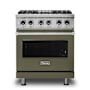 Viking 30 Inch Wide 4.71 Cu. Ft. Free Standing Dual Fuel Range with SureSpark Ignition System and TruConvec Convection Cooking Martini