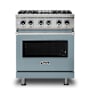 Viking 5 Series 30 Inch Wide 4.71 Cu. Ft. Free Standing Dual Fuel Range with SureSpark Ignition System and TruConvec Convection Cooking - LP November Sky