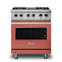 Viking 30 Inch Wide 4.71 Cu. Ft. Free Standing Dual Fuel Range with SureSpark Ignition System and TruConvec Convection Cooking Spiced Cider