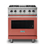 Viking 5 Series 30 Inch Wide 4.71 Cu. Ft. Free Standing Dual Fuel Range with SureSpark Ignition System and TruConvec Convection Cooking - LP Spiced Cider
