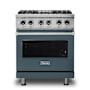 Viking 30 Inch Wide 4.71 Cu. Ft. Free Standing Dual Fuel Range with SureSpark Ignition System and TruConvec Convection Cooking Squall