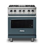 Viking 5 Series 30 Inch Wide 4.71 Cu. Ft. Free Standing Dual Fuel Range with SureSpark Ignition System and TruConvec Convection Cooking - LP Squall