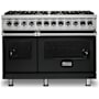 Viking 48 Inch Wide 7.27 Cu. Ft. Free Standing Dual Fuel Range with Vari-Speed Dual Flow Convection and SureSpark Ignition System Antique Bronze