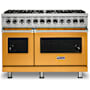 Viking 48 Inch Wide 7.27 Cu. Ft. Free Standing Dual Fuel Range with Vari-Speed Dual Flow Convection and SureSpark Ignition System Daffodil