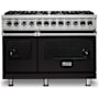 Viking 48 Inch Wide 7.27 Cu. Ft. Free Standing Dual Fuel Range with Vari-Speed Dual Flow Convection and SureSpark Ignition System Onyx