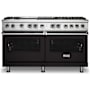 Viking 60 Inch Wide 9.43 Cu. Ft. Free Standing Dual Fuel Range with VariSimmer Functionality and TruConvec Convection Cooking Onyx