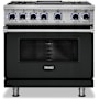 Viking 36 Inch Wide 5.6 Cu. Ft. Free Standing Dual Fuel Range with Griddle Antique Bronze