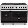Viking 7 Series 48 Inch Wide 7.3 Cu. Ft. Free Standing Dual Fuel Range with Griddle - LP Onyx
