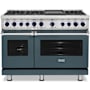 Viking 7 Series 48 Inch Wide 7.3 Cu. Ft. Free Standing Dual Fuel Range with Griddle - LP Squall