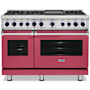 Viking 7 Series 48 Inch Wide 7.3 Cu. Ft. Free Standing Dual Fuel Range with Griddle - LP Valentine