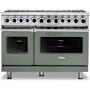 Viking 7 Series 48 Inch Wide 7.3 Cu. Ft. Free Standing Dual Fuel Range - LP Eucalyptus